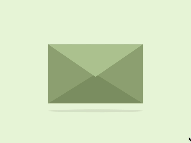 CSS envelope (open/close on click)