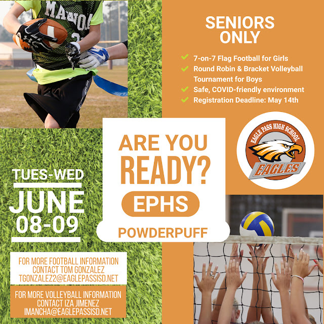 Eagle Pass ISD iVision EPHS SENIOR POWDERPUFF FOOTBALL/VOLLEYBALL