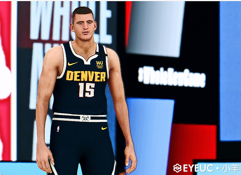 NBA 2K21 Nikola Jokic Cyberface and Body Model Bubble