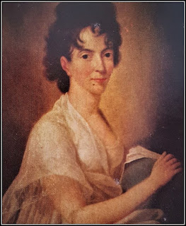 Painting of the portrait of Constanze Weber