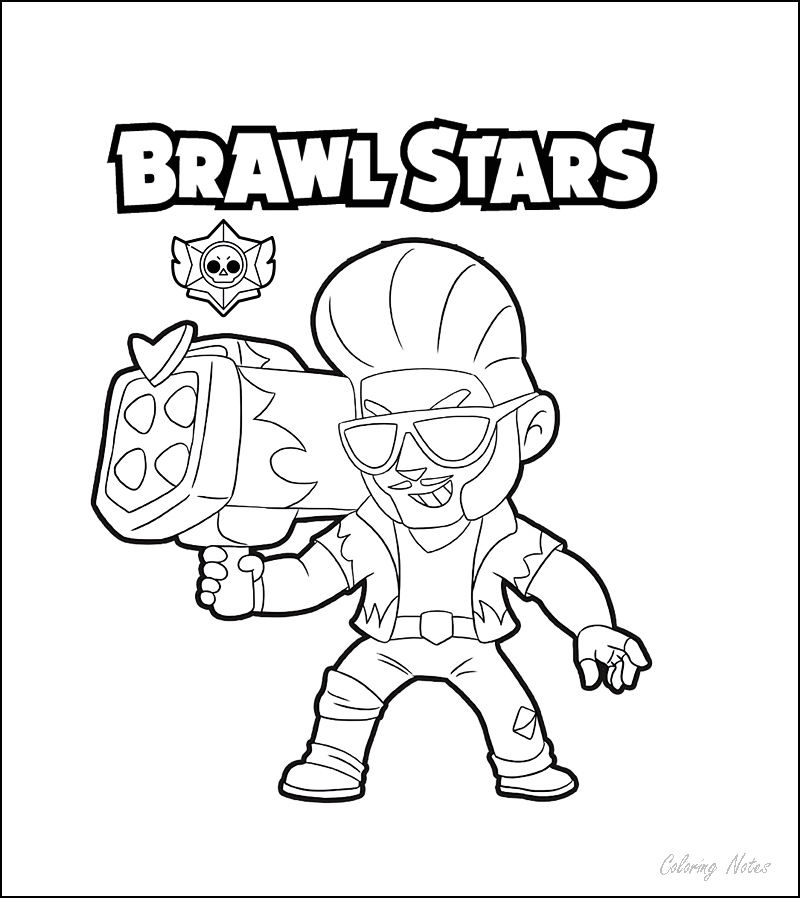 Brawl Stars Coloring Pages Janet Coloring Pages