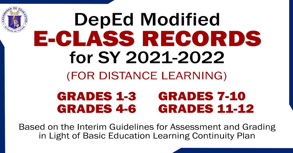 EClass Record Templates (DepEd ECR For SY 20232024) Teach, 42 OFF