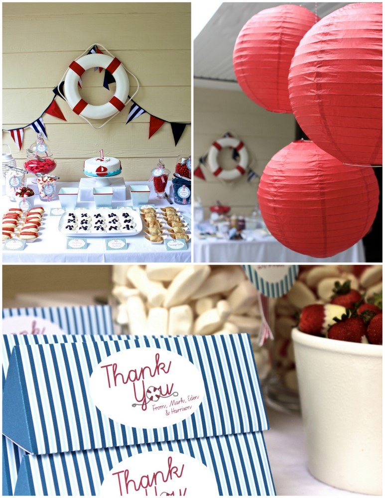 Love Laugh and Plan Nautical Theme Baby Shower