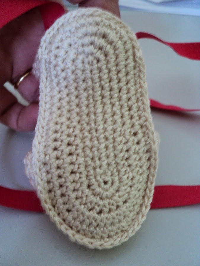 Como hacer alpargata (sandalia) de crochet para bebe | Manualidades