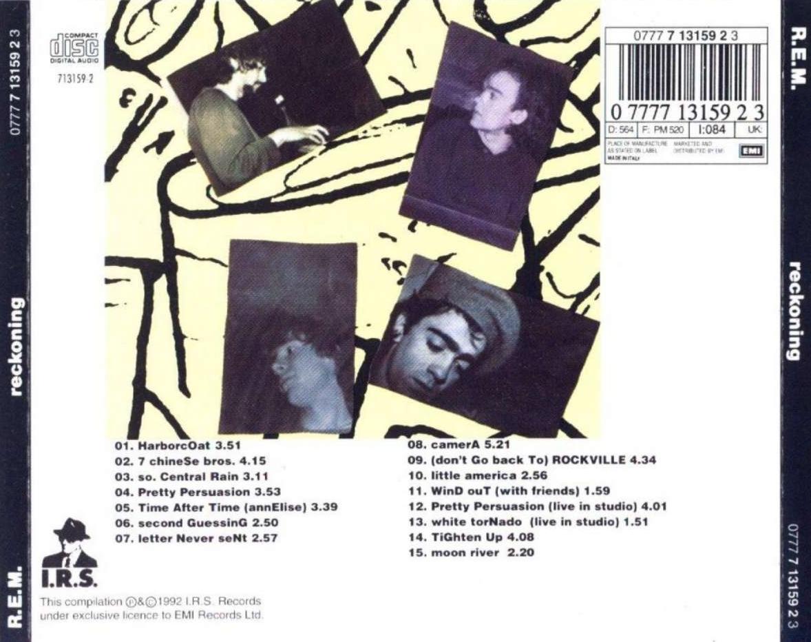Classic Rock Covers Database R.E.M. Reckoning Released Year 1984