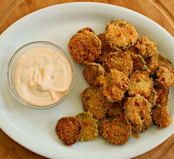 PALEO FRIED PICKLES #PaleoDiet #DietFood