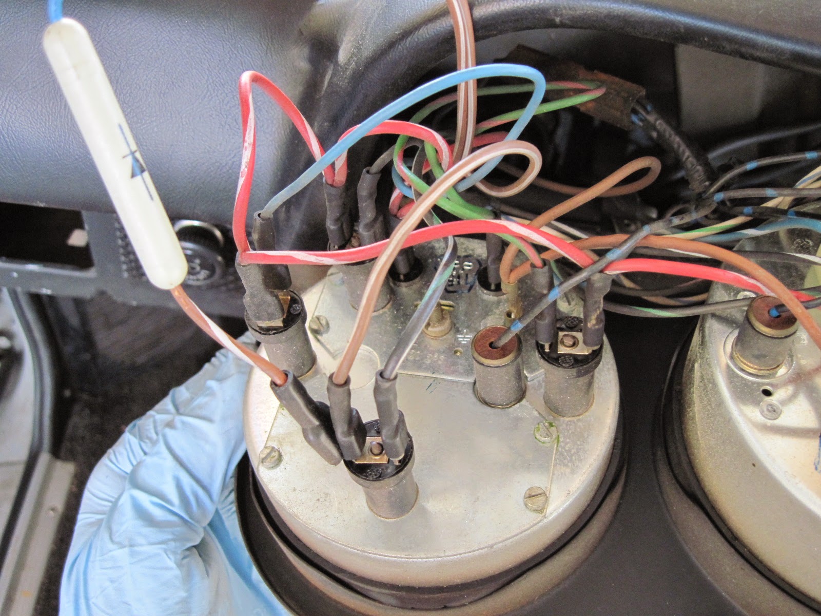 Porsche 914E Electric Conversion and Tesla Obsession Instrument Cluster Removal