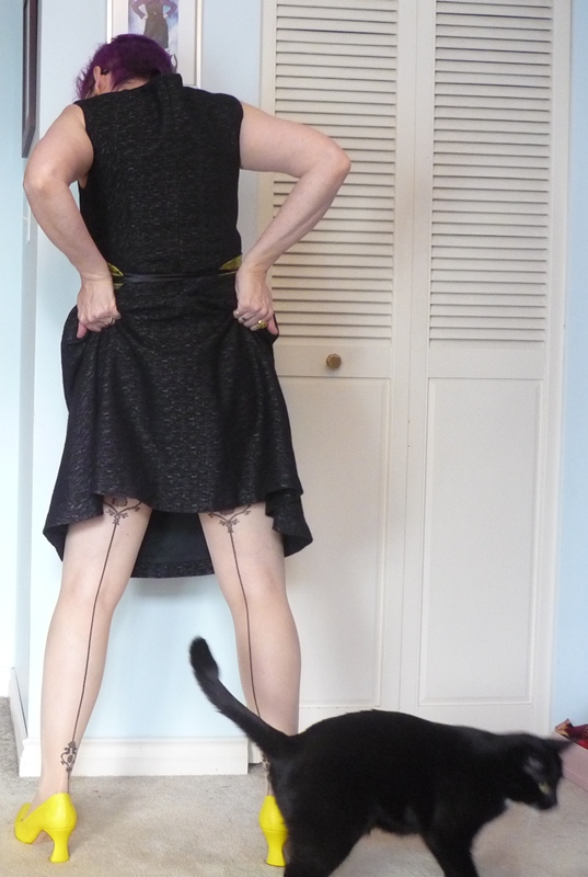 Ephemera Black Dress, Yellow Shoes and the Pantyhose Dance
