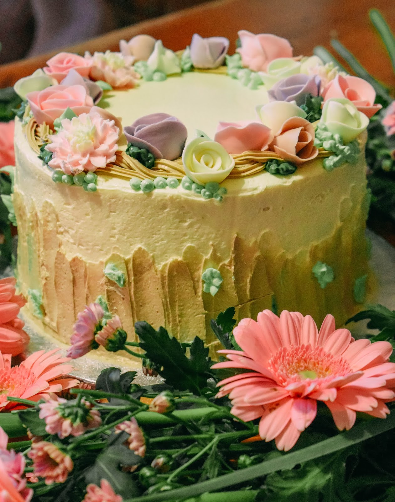 Pretty Pastel Flower Birthday Cake ♥ Dolly Dowsie