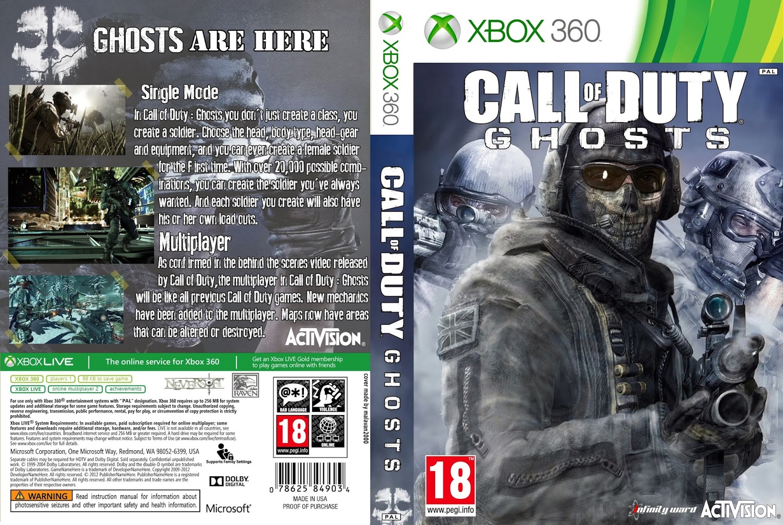 Call Of Duty Ghost Xbox 360 Gebraucht Call Of Duty Ghosts - Xbox 360 - Ultra Capas