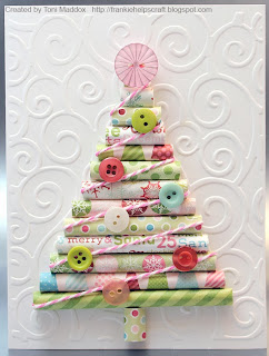 http://frankiehelpscraft.blogspot.com/2013/12/rolled-paper-tree.html