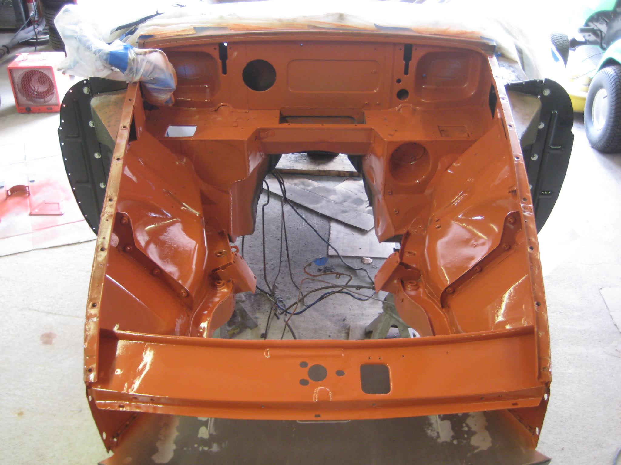Adam's MGB Restoration Engine Bay Paint