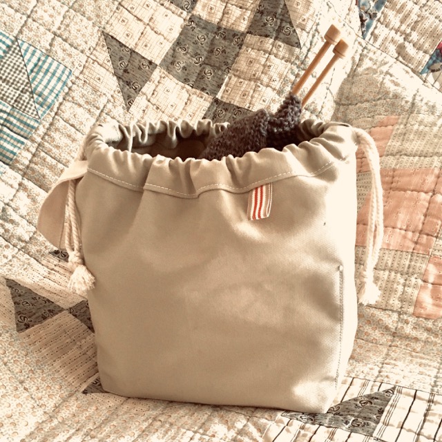 Knitting project bag