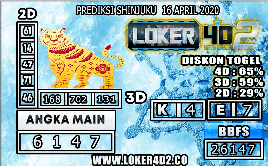 PREDIKSI TOGEL SHINJUKU LUCKY 7 LOKER4D2 16 APRIL 2020