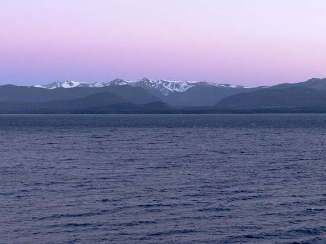 Sunrise over Nahuel Huapi Lake in Bariloche Argentina