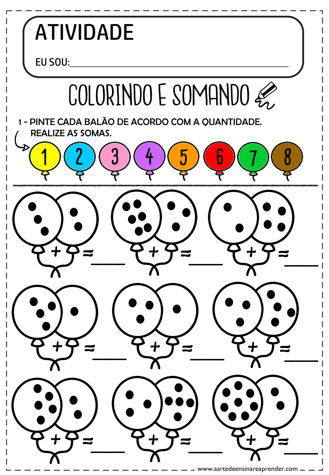 Jogo pedagógico - Jogar, Contar e Somar - A Arte de Ensinar e Aprender