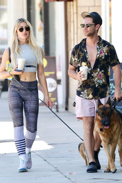 Emma Slater and Sasha Farber Out in Studio City 05/02/2021 - imagedesi.com