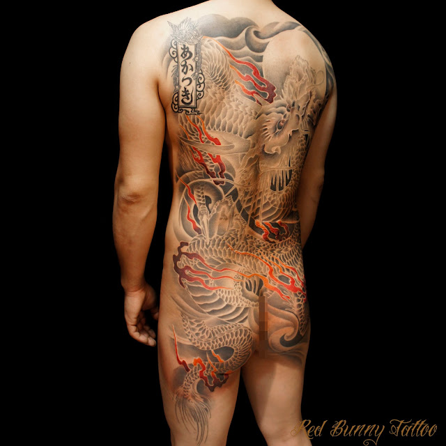 昇り龍　刺青　タトゥー　 japanese　tattoo