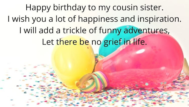Birthday Wishes for a Female Cousin