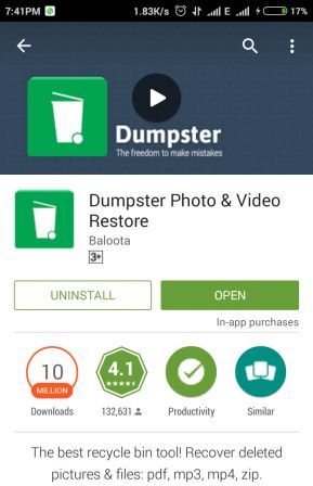 Download dumpster recycle bin for android phones Download dumpster recycle bin for android phones