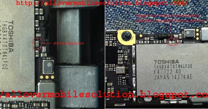 ALL OVER MOBILE SOLUTION: Iphone 6 back Camera-Black Screen and water