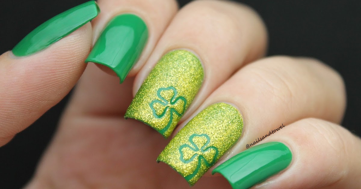 Shamrock Nail Art for St. Patrick's Day - wide 6