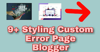 Stylish Professional Custom Error Page for Blogger
