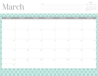 FREEBIE // 2013 TRELLIS PATTERNED CALENDAR, Oh So Lovely Blog