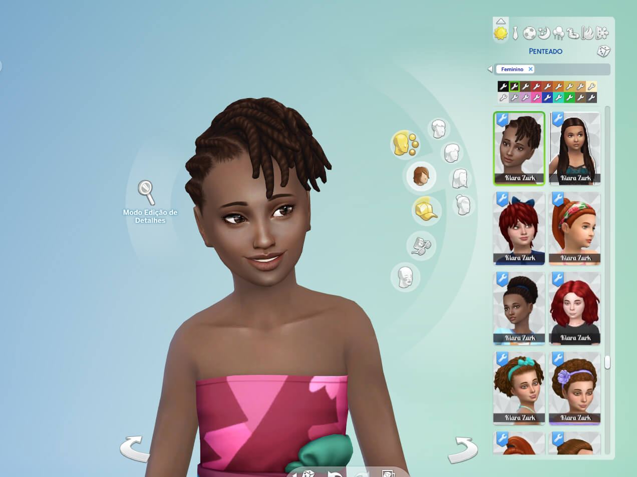 Flat Twist Updo For Kids