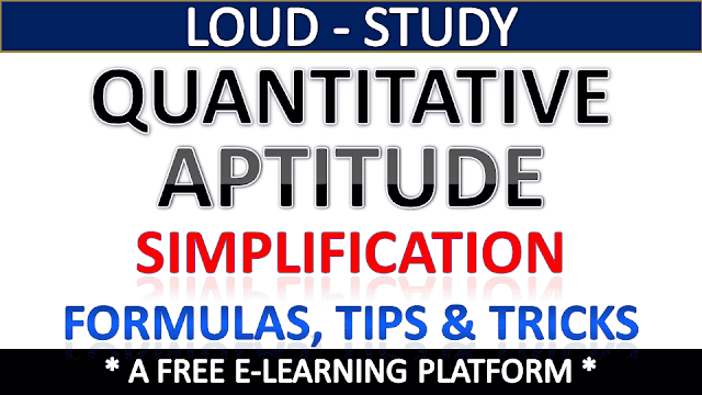 Basic Simplification Rules for Competitive Exams