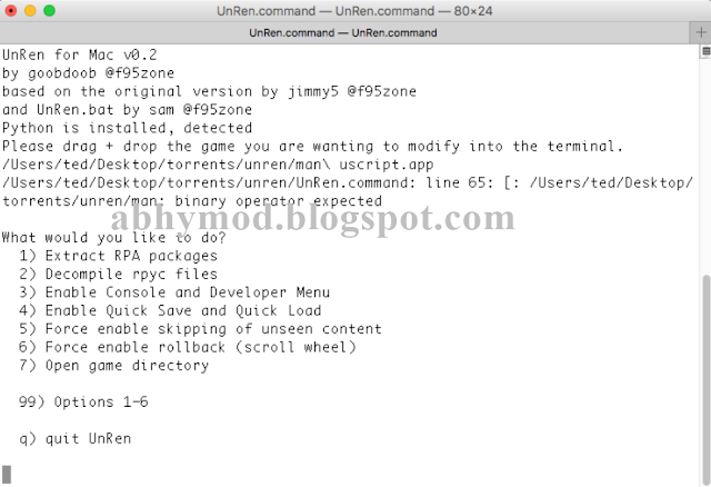 UnRen for MacOS and Linux UnRen for MacOS and Linux