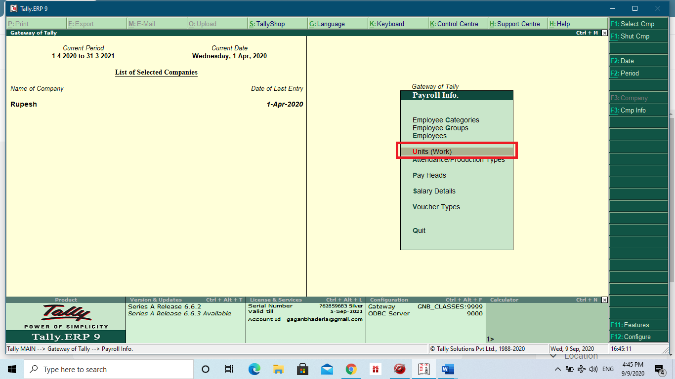 Payroll in Tally erp 9 Hindi Notes Employee Salary calculate in tally