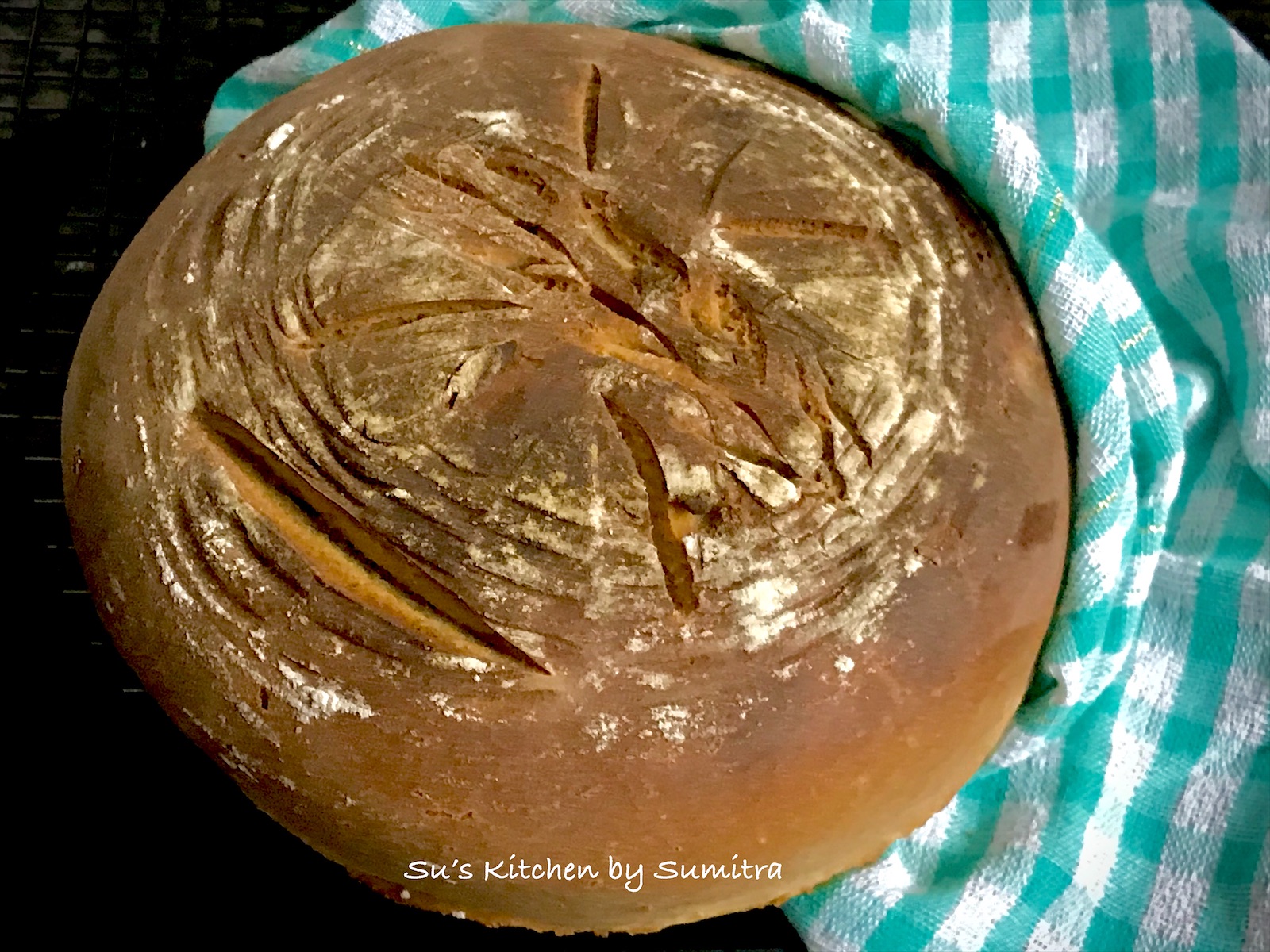 Su's Kitchen by Sumitra Discarded Sourdough Starter Whole Wheat Bread