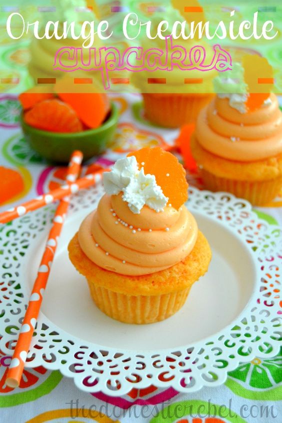 Orange Creamsicle Cupcakes Mom Food 2