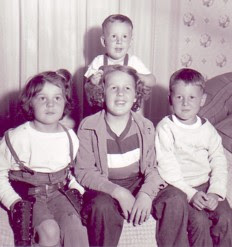 Me and my siblings in the 1950s