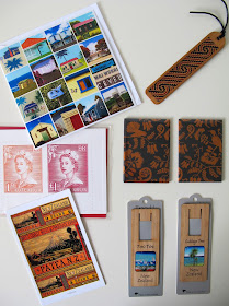 Various cards, bookmarks and magnets with designs that could be used in miniature scenes.