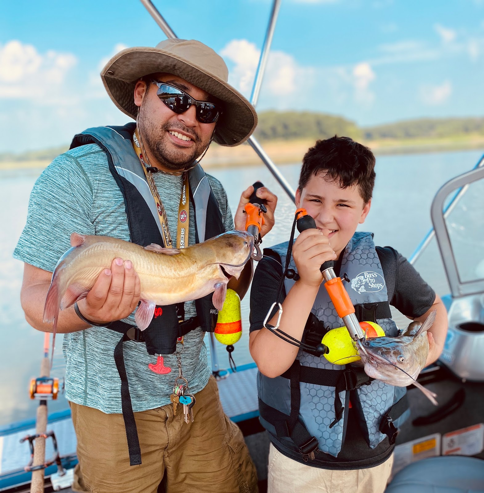 Carolos’s first catfish