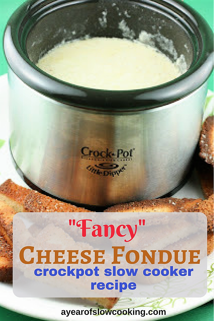 Fancy Cheese Fondue Little Dipper Recipe - A Year of Slow Cooking