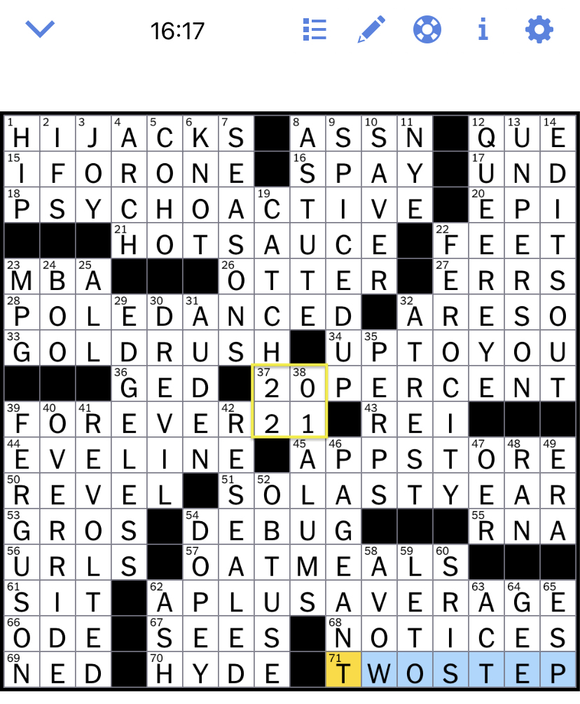 0522-14 new york times crossword answers 22 may 14, thursday The New York Times Crossword Puzzle Solved: Friday's New York Times crossword puzzle solved