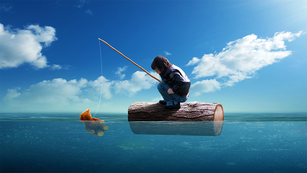 Fishing With Dolls | Photo Manipulation Color Effects | Photoshop Tutorial
