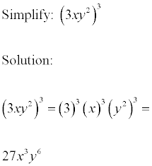 Examples of Math Problems: Simplify exponential expression