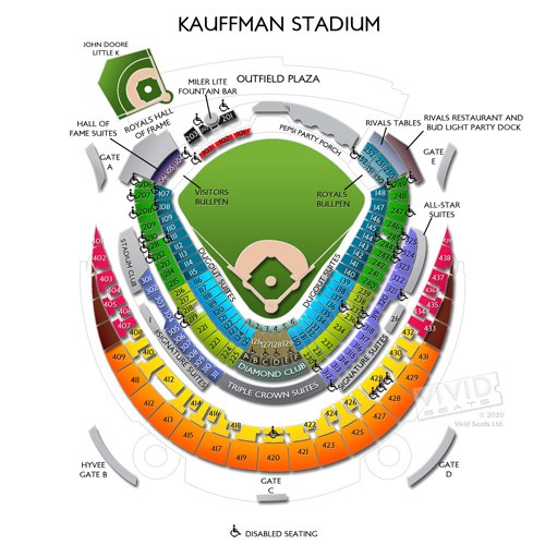 Awesome Kauffman Stadium Seating - Kauffman Seating Chart Unique Kauffman Stadium Maps Seating Charts And Tickets To Of Kauffman Seating Chart