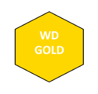 Золотой жесткий диск WD