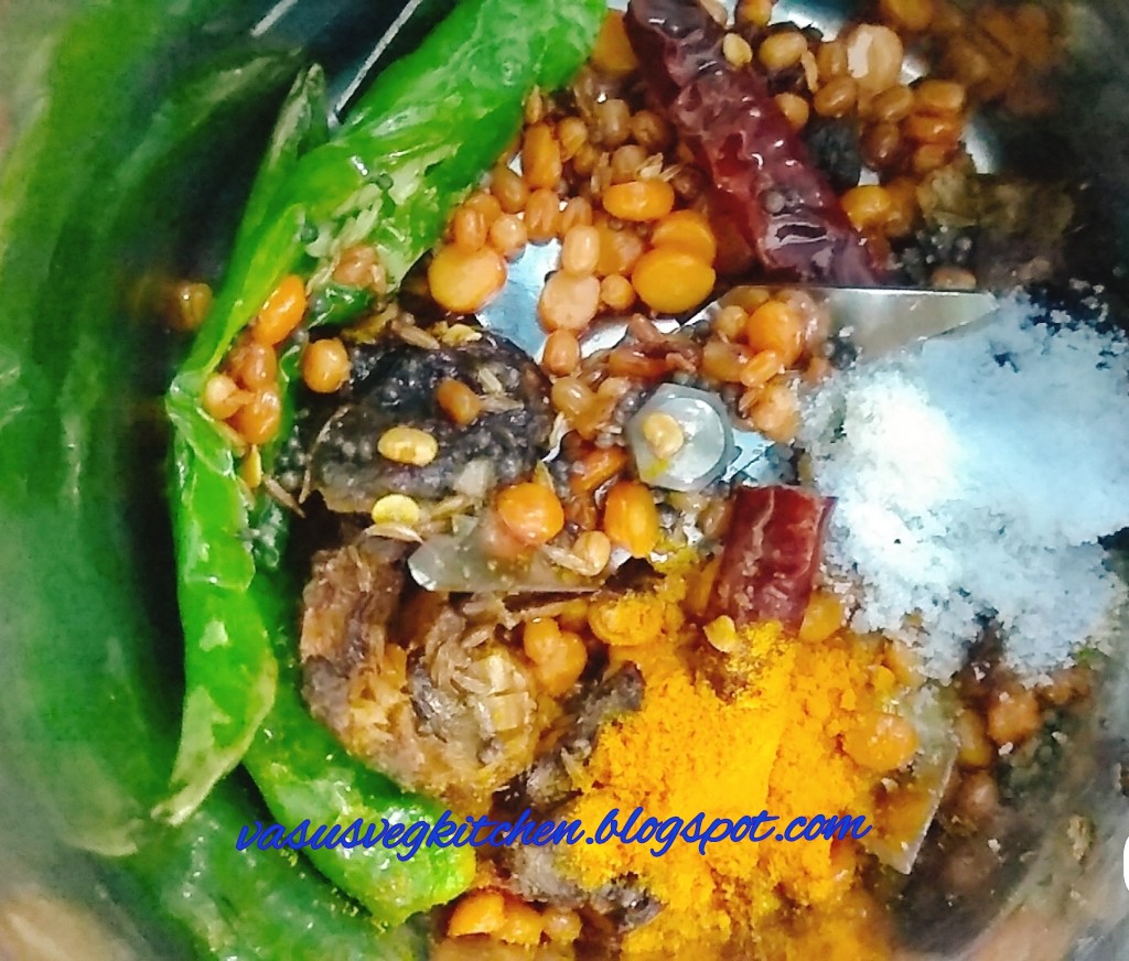 Vasusvegkitchen Yellow cucumber chutney Guntur Dosakaya pachadi