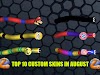 Top 10 Slither.io Custom Skins in August