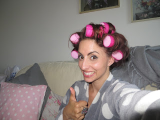 Sleeprollers pink hair rollers review blogger big volume