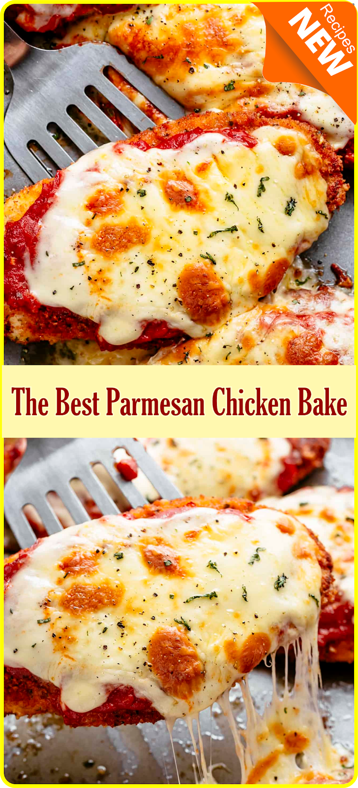 The Best Parmesan Chicken Bake | Think food