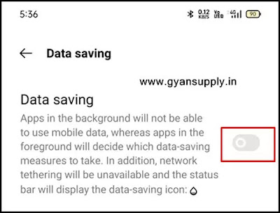 mobile data saving mode on and fast net speed your mobile