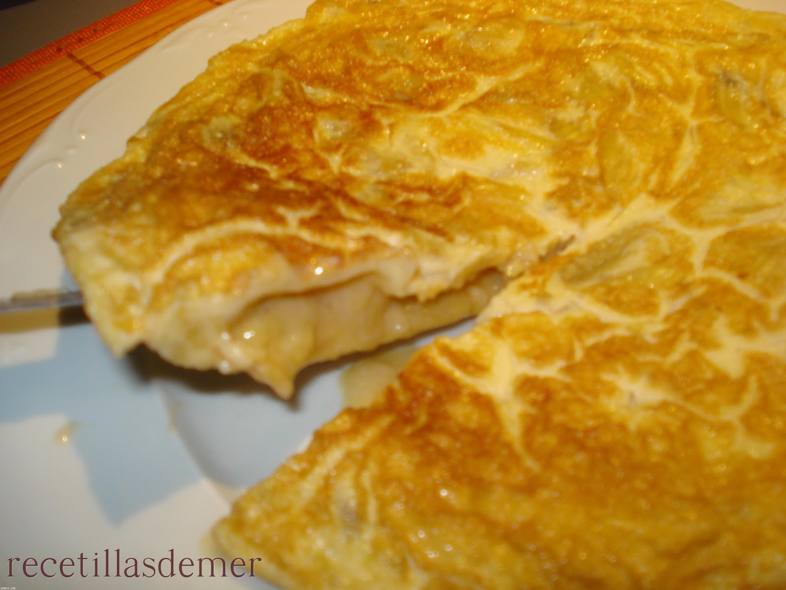 Recetillas de Mer TORTILLA DE PATATAS FRITAS