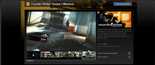 Counter Strike: Global Offensive en Steam.